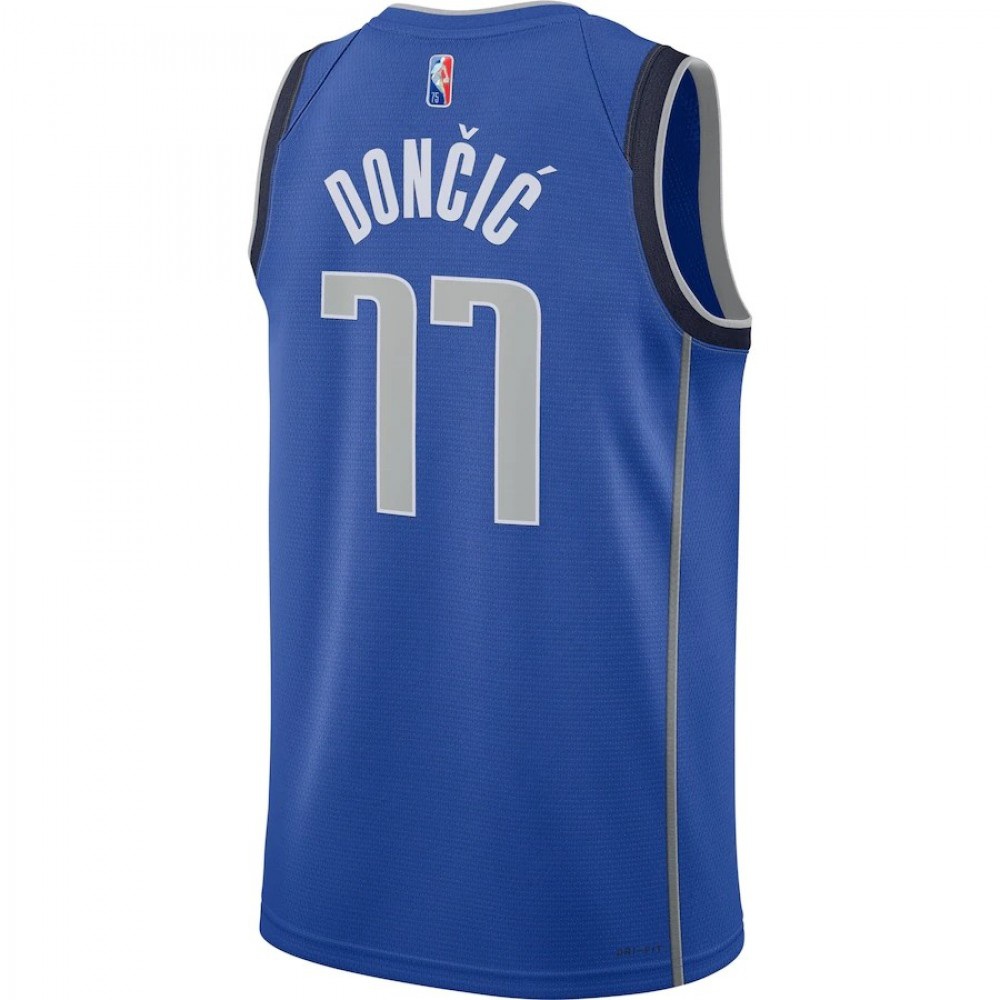 Men's Dallas Mavericks Luka Doncic #77 Blue 2021/22 Swingman Jersey - Icon Edition-Pro Kit Vault | Brand New 26/27 Sports Jerseys